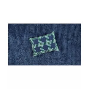 Martha Stewart Standard Pillow Sham Green Blue Check Sherpa Blackwatch Set of 2